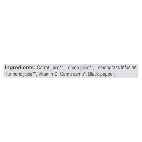 Loop Cold-Pressed Juice Recover Shot Turmeric Camu Camu and Black Pepper 4 x 60 ml 