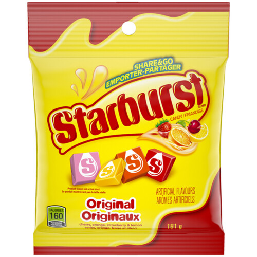 Starburst Original Chewy Candy Sharing Bag 191 g