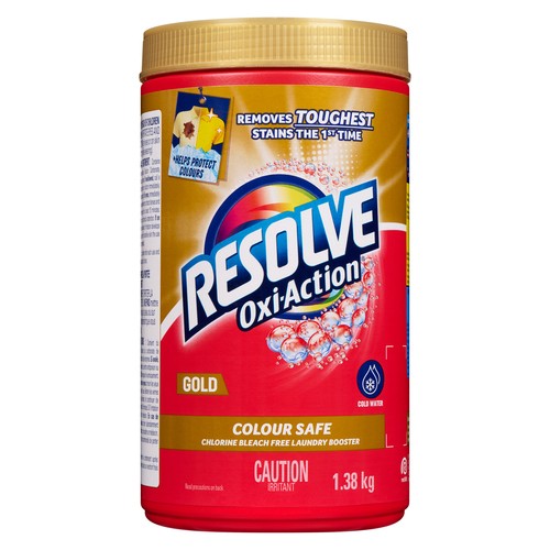 Resolve Oxi Action Stain Remover Gold Colour Safe 1.38 kg