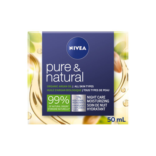 Nivea Organic Argan Oil Night Care Pure & Natural 50 ml