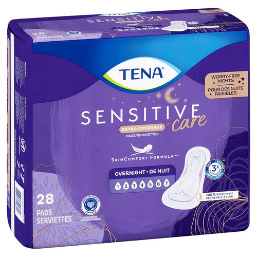 Tena Ultimate Absorption Pads Overnight 28 Count