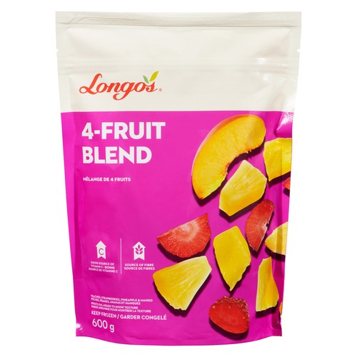 Longo's Frozen Fruit Mixes 4-Fruit Blend 600 g