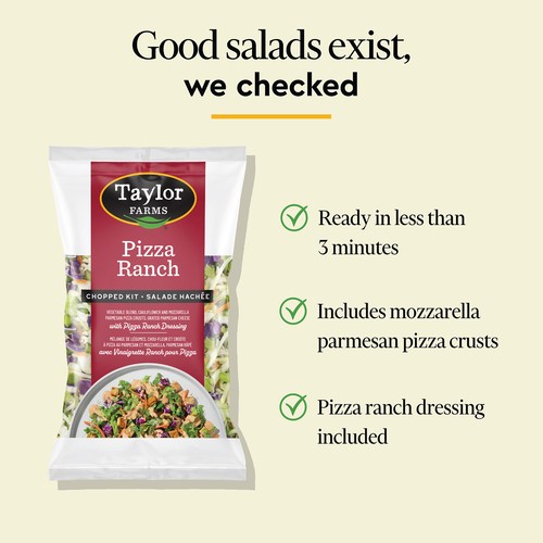 Taylor Farms Salad Kit Pizza Ranch 292 g