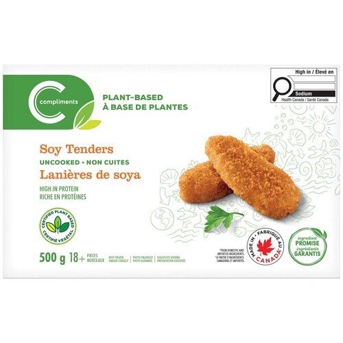 Compliments Plant Based Frozen Soy Tenders 500 g
