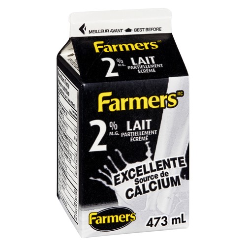 Farmers 2% Milk Partly Skimmed 473 ml