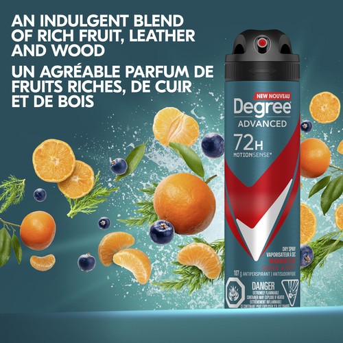 Degree Men Advanced Dry Spray Antiperspirant Nonstop Deodorant 107 g