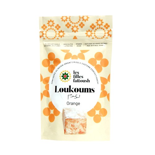 Les Filles Fattoush Box Candy Turkish Delight Orange 100 g