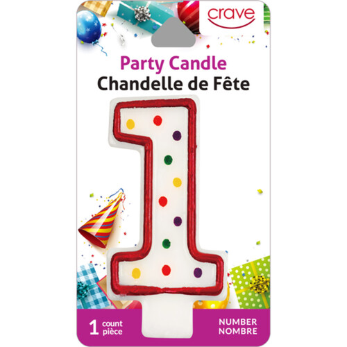 Crave Birthday Candle Number One Pack