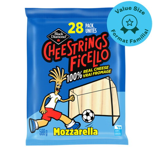 Black Diamond Cheestrings Cheese Snack Mozzarella 28 Pack 588 g