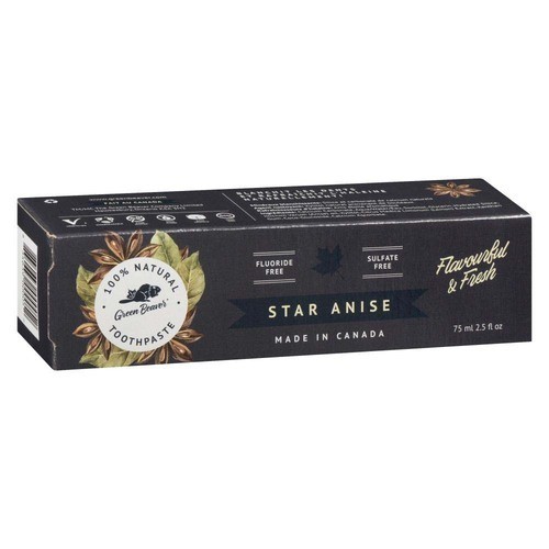 Green Beaver 100% Natural Toothpaste Star Anise 75 ml