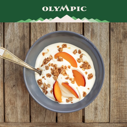 Olympic Organic 3% Yogurt Peach 650 g