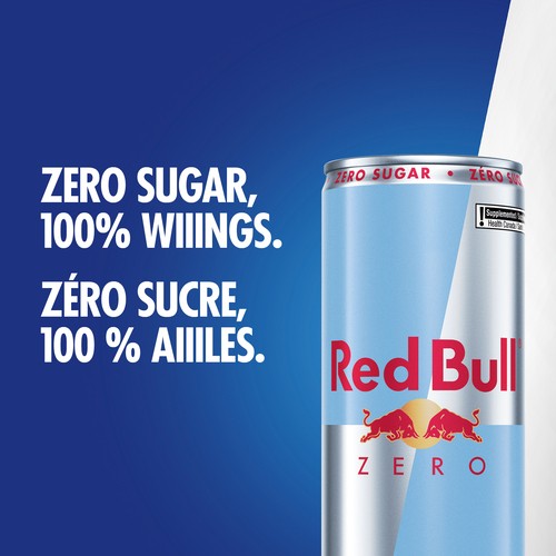 Red Bull Zero Sugar-Free Energy Drink 4 x 250 ml (cans)