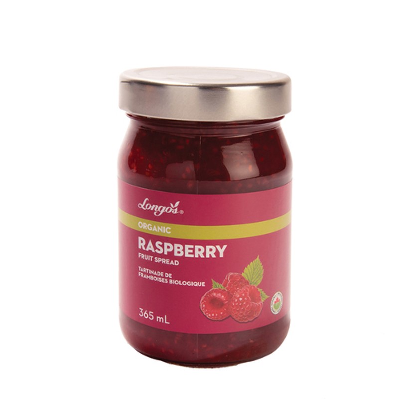 Longo's Organic Fruit Spread Raspberry 365 ml - Voilà Online Groceries ...