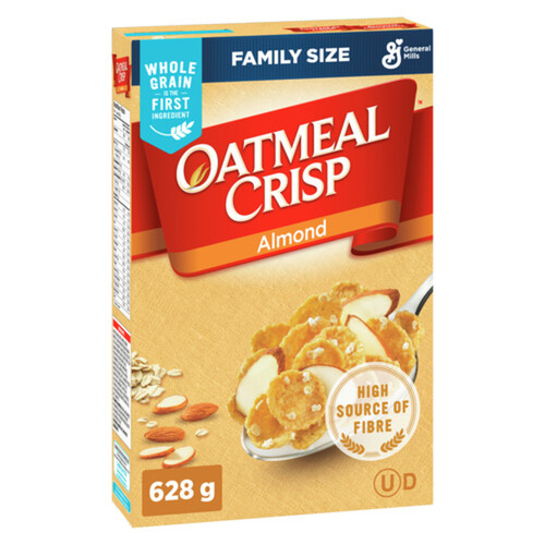 General Mills Oatmeal Crisp Cereal Almond High Fibre Family Size 628 g