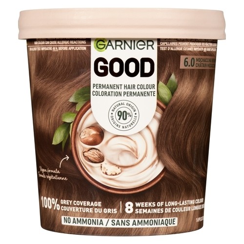 Garnier Good Permanent Hair Colour 6.0 Mochaccino Brown 1 Pack