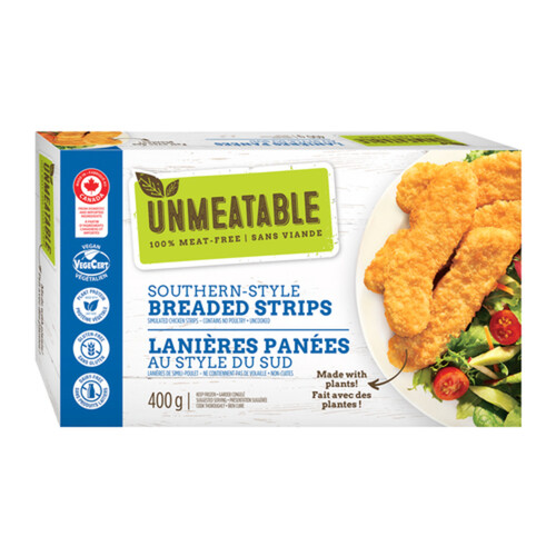 Unmeatable Gluten-Free Vegan Frozen Breaded Chicken Strips
