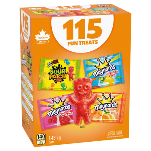 Maynards Candy Assortment For Halloween 115 Packs 1.43 Kg