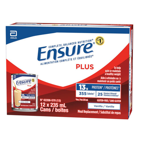 Ensure Plus Meal Replacement Vanilla 12 x 235 ml