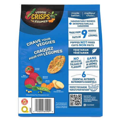Dare Veggie Crisps Zesty Ranch 100 g