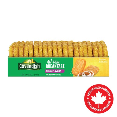 Cavendish Farms All-Day Breakfast Hash Brown Patties Onion 1.2 kg