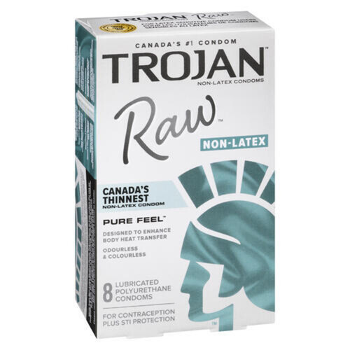 Trojan Raw Non-Latex Condoms 8 Count