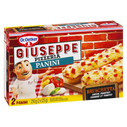 Dr. Oetker Giuseppe Pizzeria Frozen Pizza Panini Bruschetta 2 x 125 g