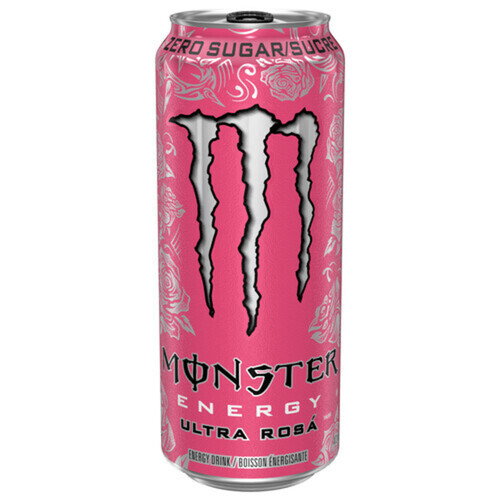 Monster Zero Sugar Energy Drink Ultra Rosa 473 ml (can)