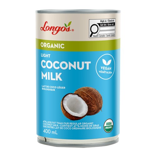 Longo's Organic Canned Coconut Milk Light 400 ml
