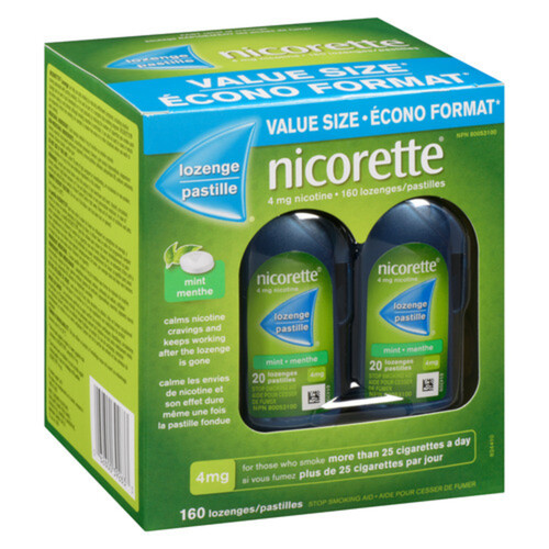 Nicorette Anti-Smoking Aids 4mg Lozenge Mint 160 EA