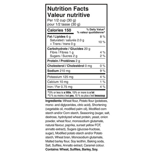 Crispers Crackers Barbecue Flavor 145 g