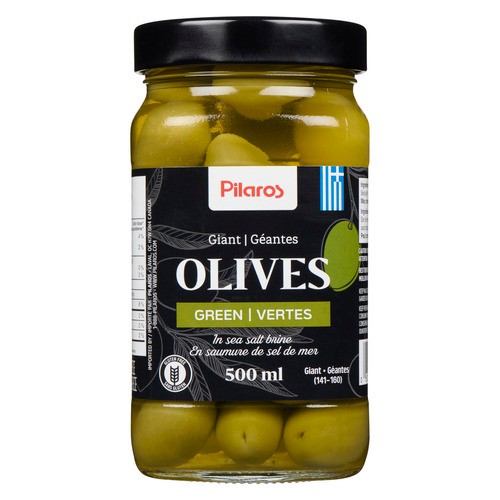 Pilaros Green Olives Giant 500 ml