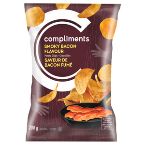 Compliments Potato Chips Smokey Bacon 200 g - Voilà Online Groceries ...