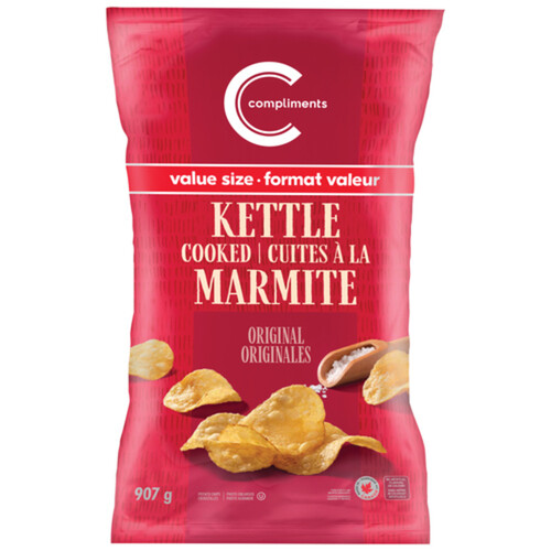 Compliments Kettle Cooked Potato Chip Original 907 g