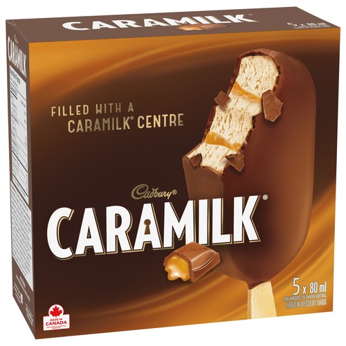 Cadbury Caramilk Frozen Dessert Bars 5 x 80 ml