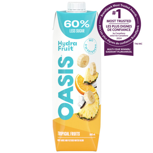 Oasis Hydrafruit Beverage Tropical Fruits 960 ml