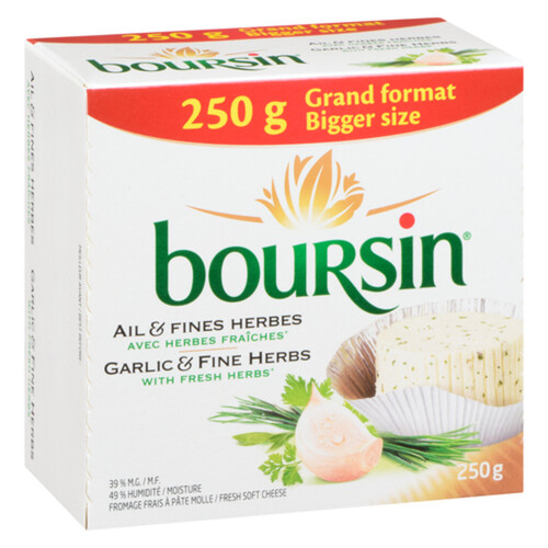 Boursin Cheese Garlic & Fine Herb 250 g