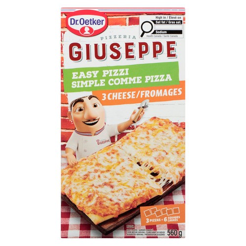 Dr. Oetker Giuseppe Frozen Easy Pizzi Pizza 3 Cheese 560 g