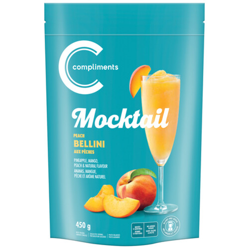 Compliments Frozen Fruit Mocktail Peach Bellini 450 g