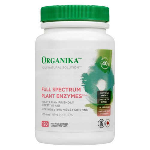 Organika Health Full Spectrum Plant Enzymes Capsule 120 EA