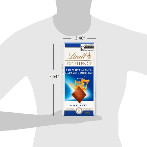 Lindt Excellence Milk Chocolate Bar Crunchy Caramel 100 g