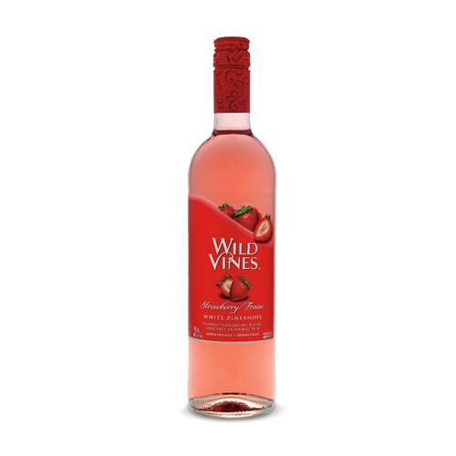 Wild Vines Wine Strawberry Zinfandel 750 ml (bottle) - Voilà