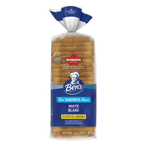 Ben's White Sandwich Bread Xtra Soft Thin Slice 675 g
