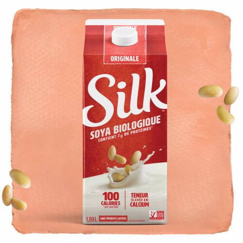 Silk Dairy-Free Organic Soy Beverage Original 1.89 L