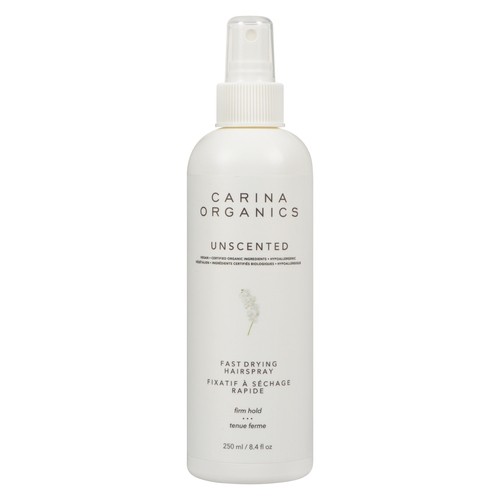 Carina Organics Hairspray Unscented Fast Drying 250 ml