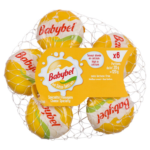 Mini Babybel Lactose Free Swiss Cheese 6 Pack 120 g