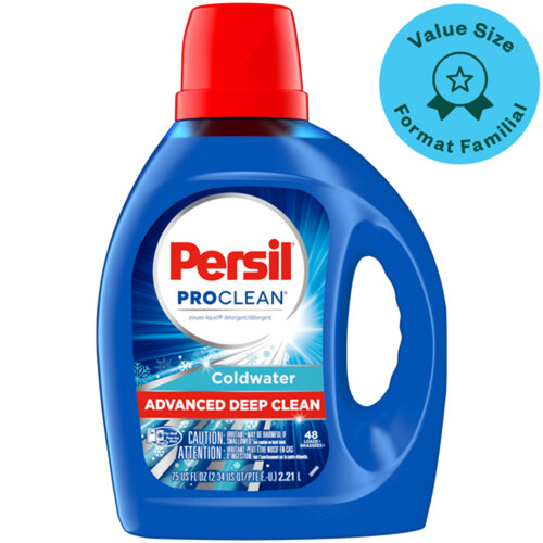 Persil Proclean Liquid Laundry Detergent Coldwater Value Size 2.21 L