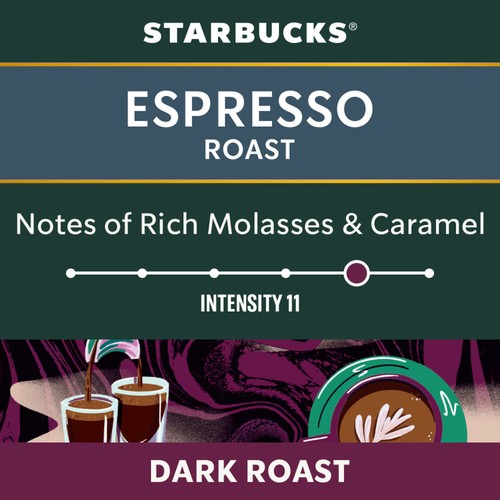 Starbucks Nespresso Coffee Pods Espresso Roast 10 Capsules 57 g