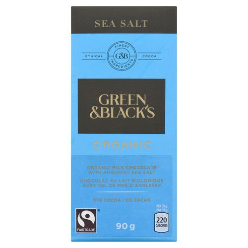 Green & Blacks Organic Milk Chocolate With Anglesey Sea Salt 90 g