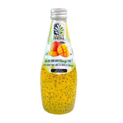 Early Spring Flavor Drink Basil Seed With Mango 290 ml (bottle)