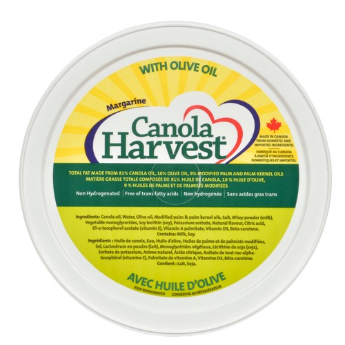 Canola Harvest w/ Olive Oil Non Hydrogenated Margarine 907 g